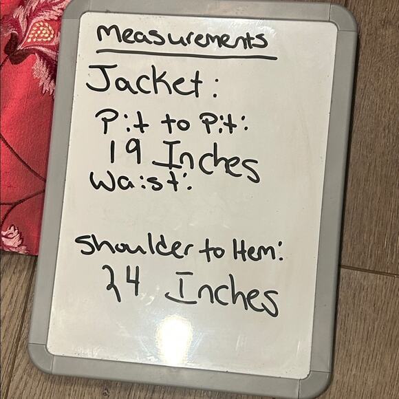 Paule Vasseur Made in France Pink 100% Silk Floral Blazer Dress Set Size 12 - Picture 16 of 16